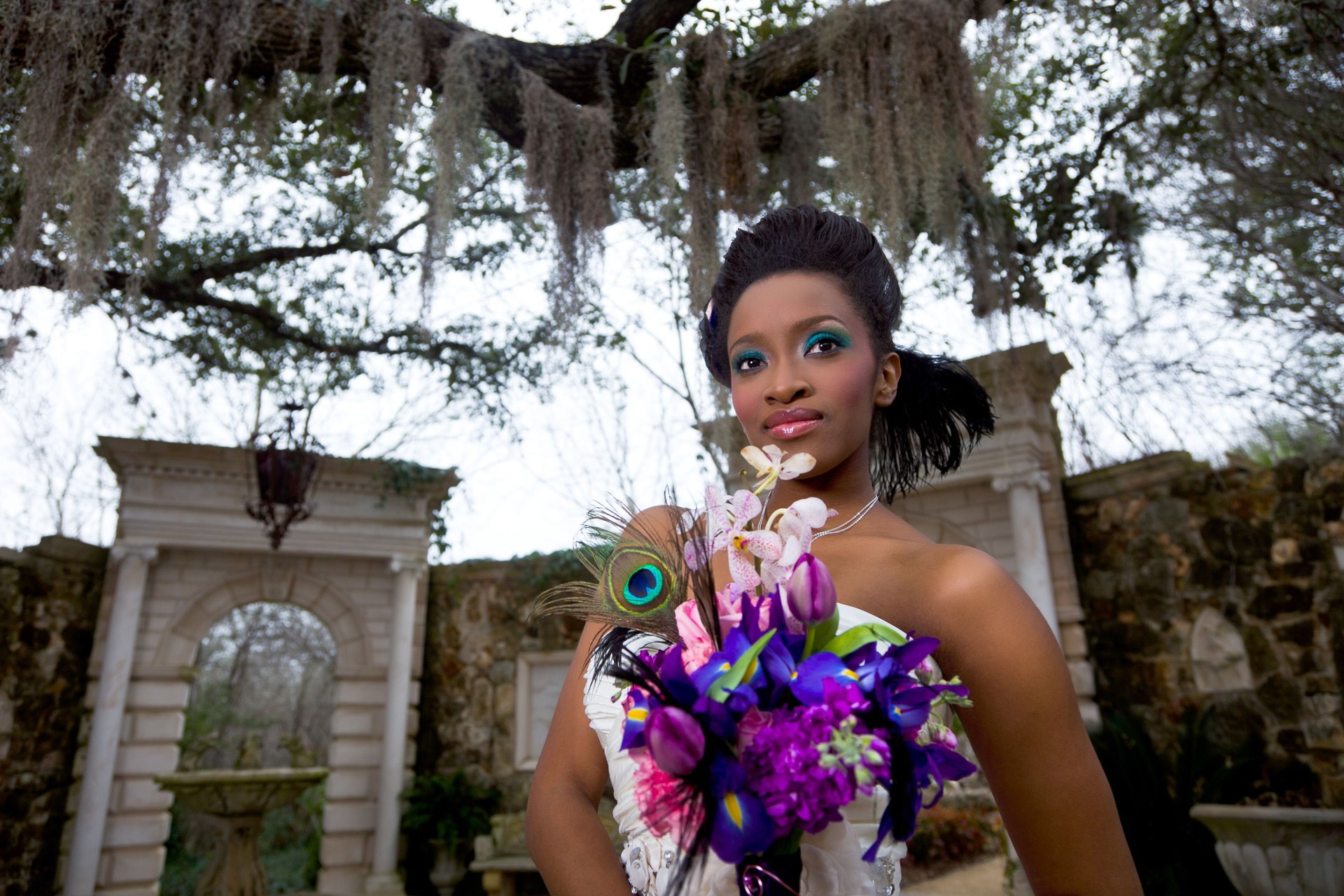 Ebony Bride Outside